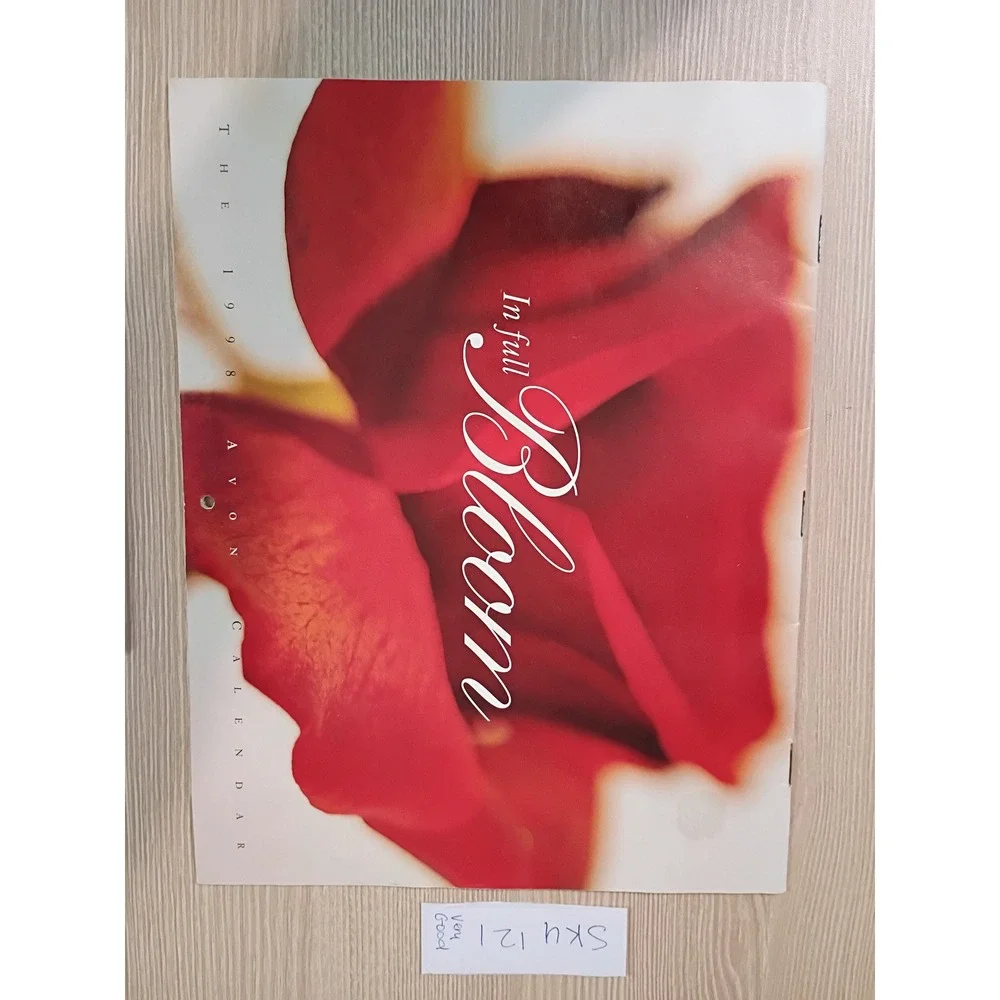 Vintage 1998 Avon In Full Bloom Calendar  Sandi Fellman Floral 2026‎ dates
